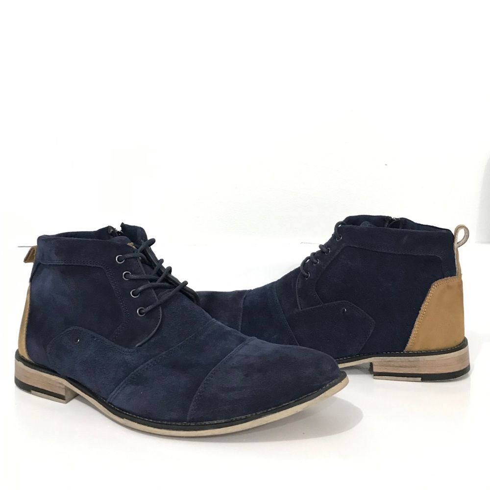 Men’s Steve Madden Boots - Blue Suede Size 13